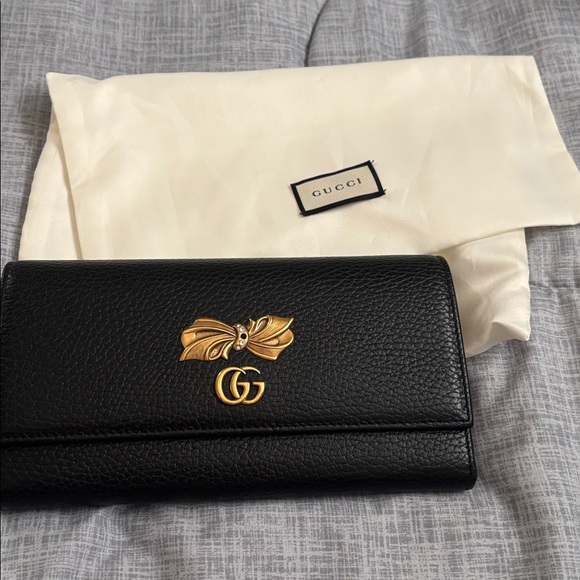 Gucci Black Wallet with Gold Detailing- NWOT - Picture 11 of 11